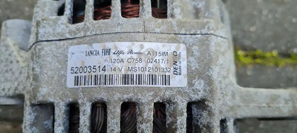 FIAT ALFA ROMEO 1.4 T-JET Alternator Denso 52003514