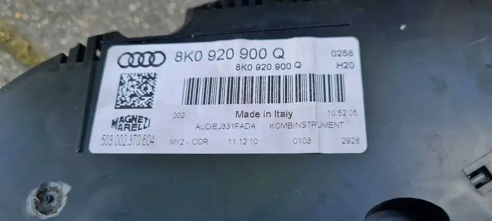 AUDI A4 B8 A5 8T Q5 8R Licznik Zegary Prędkościomierz 8K0920900Q