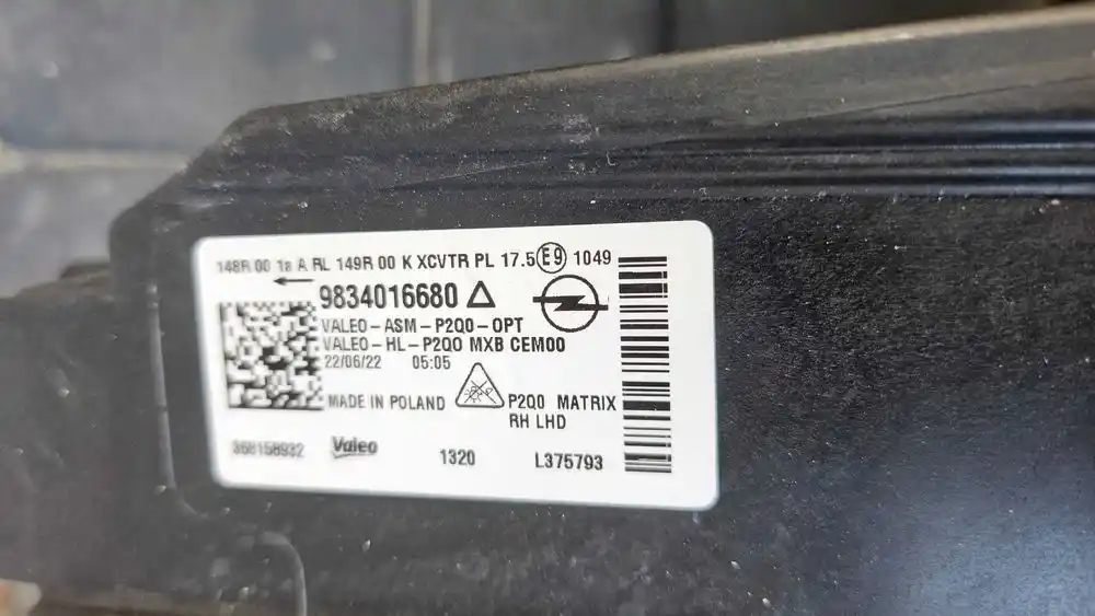 OPEL MOKKA B II Lampy Przód MATRIX FULL LED Lewa Prawa Komplet