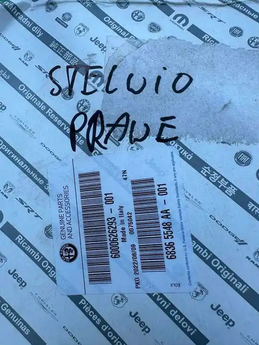 Alfa Romeo Stelvio Wkład Lusterka Prawy Grzane Nowe