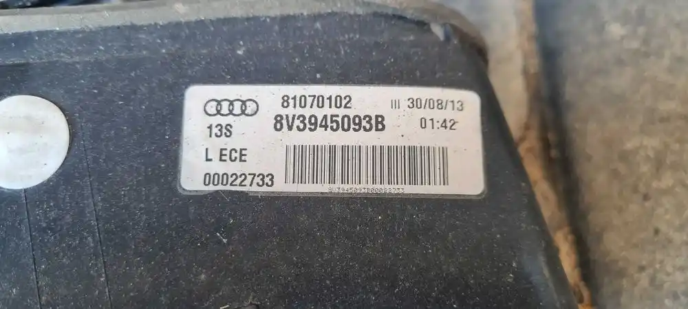AUDI A3 8V 3D Lampa Tył Tylna Lewa W Klapę 8V3945093B