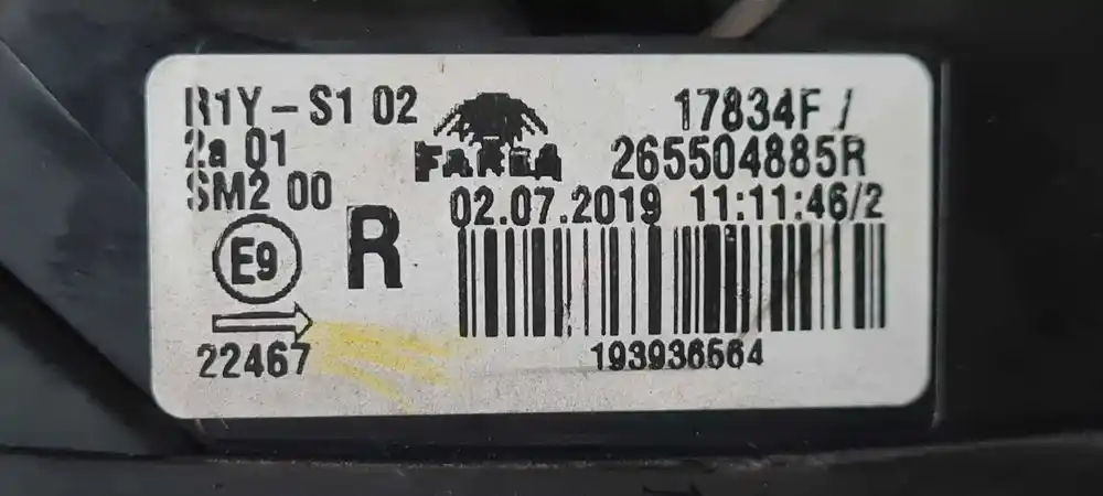 RENAULT CLIO V 19-24 Lampa Tył Tylna Prawa