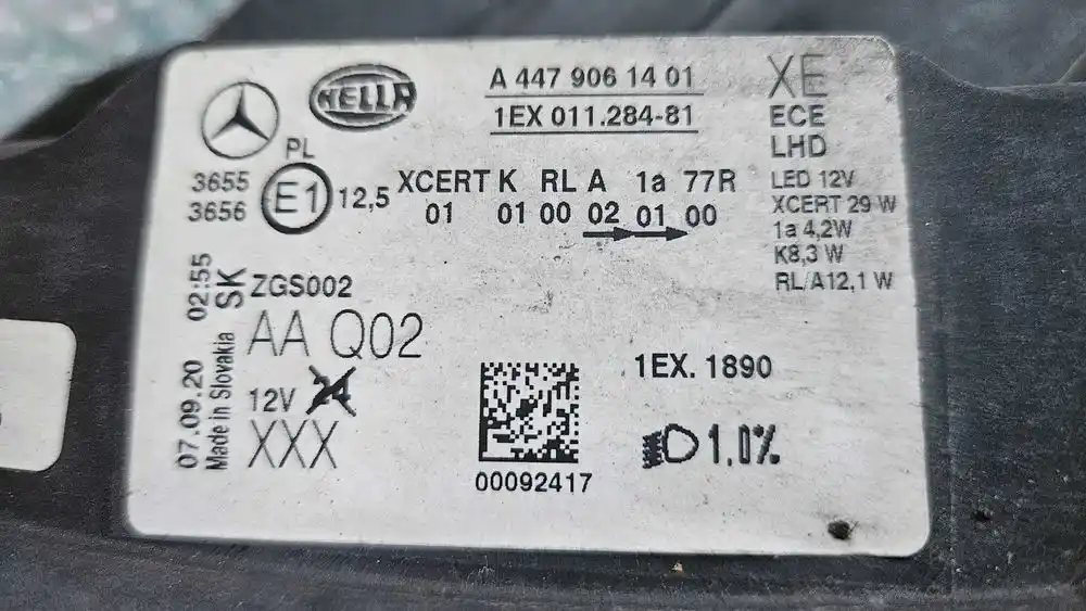 MERCEDES VITO V-KLASA W447 Lampy Przód Full Led Komplet