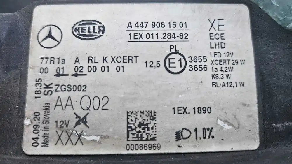 MERCEDES VITO V-KLASA W447 Lampy Przód Full Led Komplet
