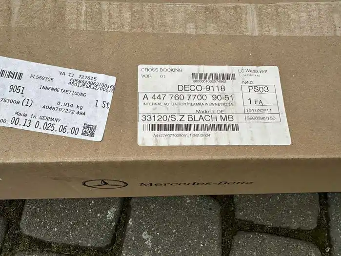 Mercedes V Klasa W447 Zamek Klamka Drzwi Prawych A4477607700