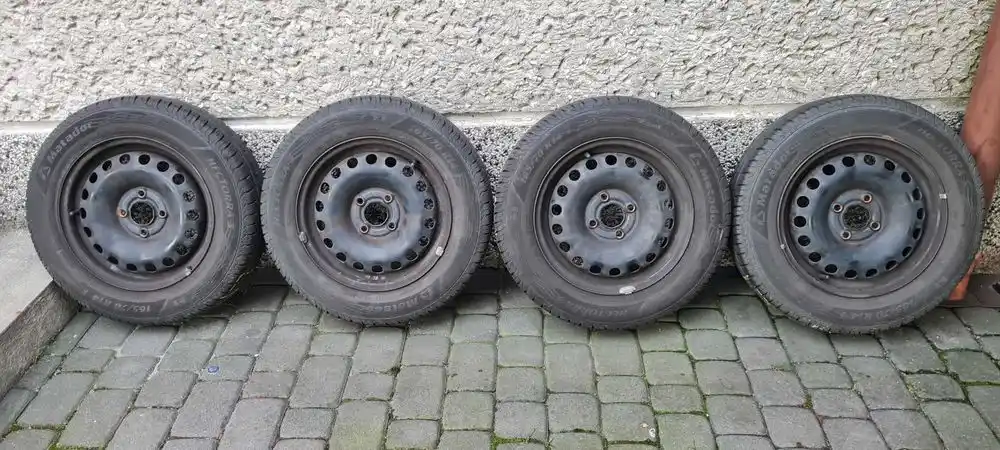VW UP SKODA CITIGO Koła 14'' Felgi Stalowe 4x100 Z Oponami 165/70/14