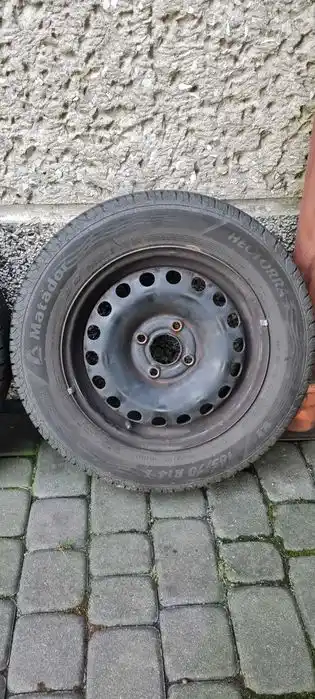 VW UP SKODA CITIGO Koła 14'' Felgi Stalowe 4x100 Z Oponami 165/70/14