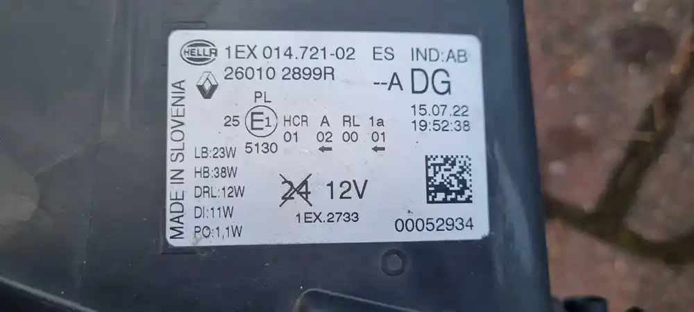 RENAULT TRAFIC III LIFT 21- Lampy Przód Przednie Full Led Lewa Prawa Komplet