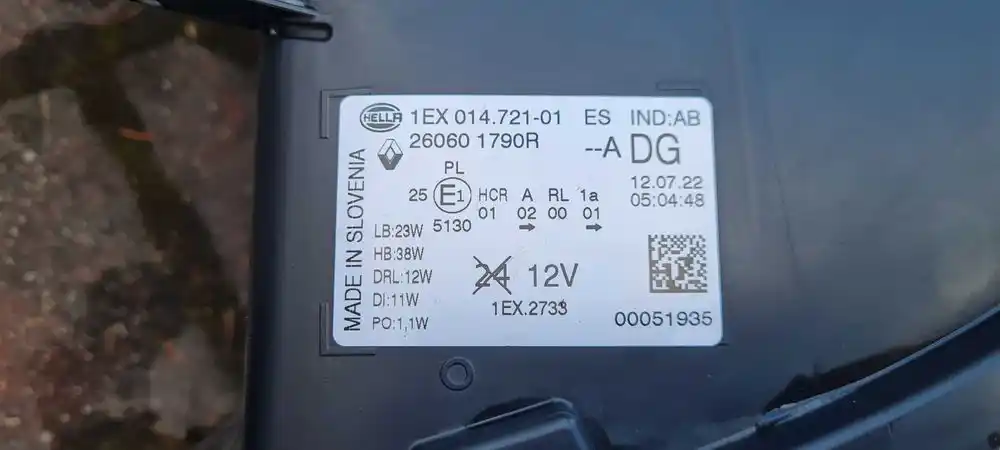 RENAULT TRAFIC III LIFT 21- Lampy Przód Przednie Full Led Lewa Prawa Komplet