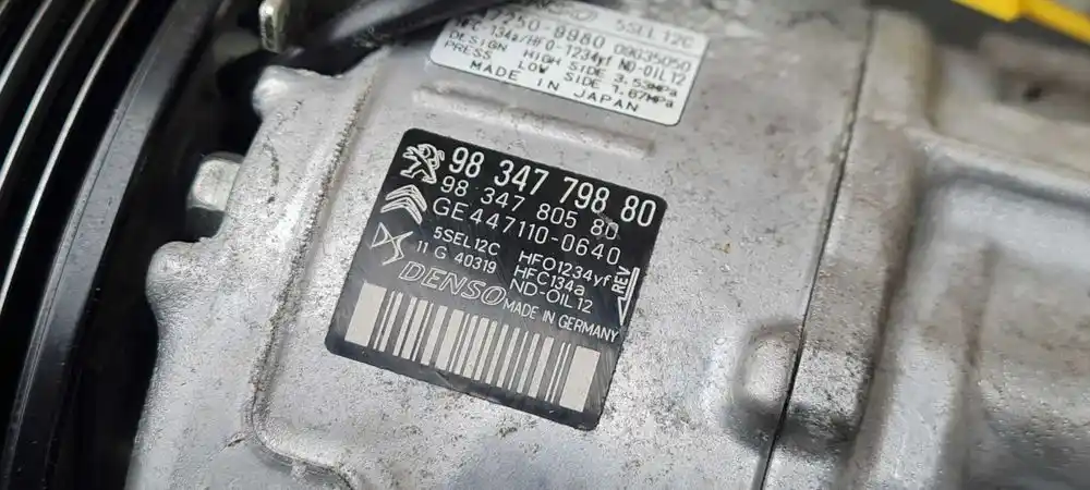 CITROEN PEUGEOT OPEL 1.2 THP Sprężarka Kompresor Klimatyzacji
