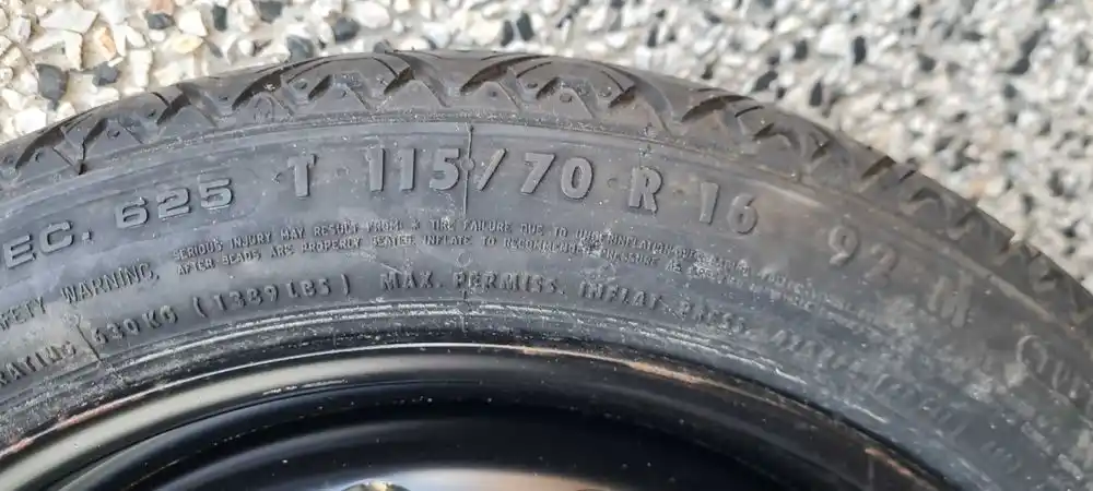 OPEL 5x110 Koło dojazdowe 115/70/16 + zestaw naprawczy