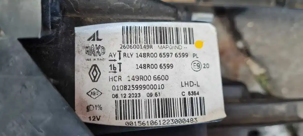 RENAULT CLIO V LIFT 23-26 Kompletny Przód Full Led