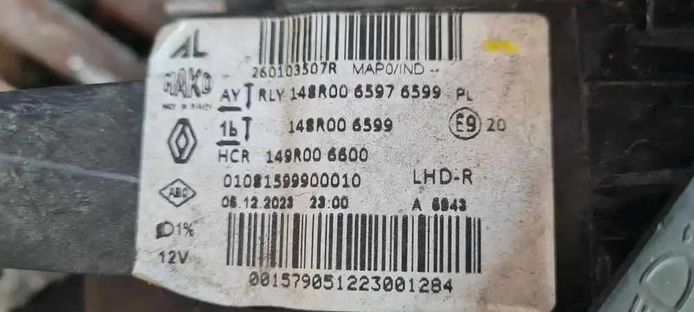 RENAULT CLIO V LIFT 23-26 Kompletny Przód Full Led