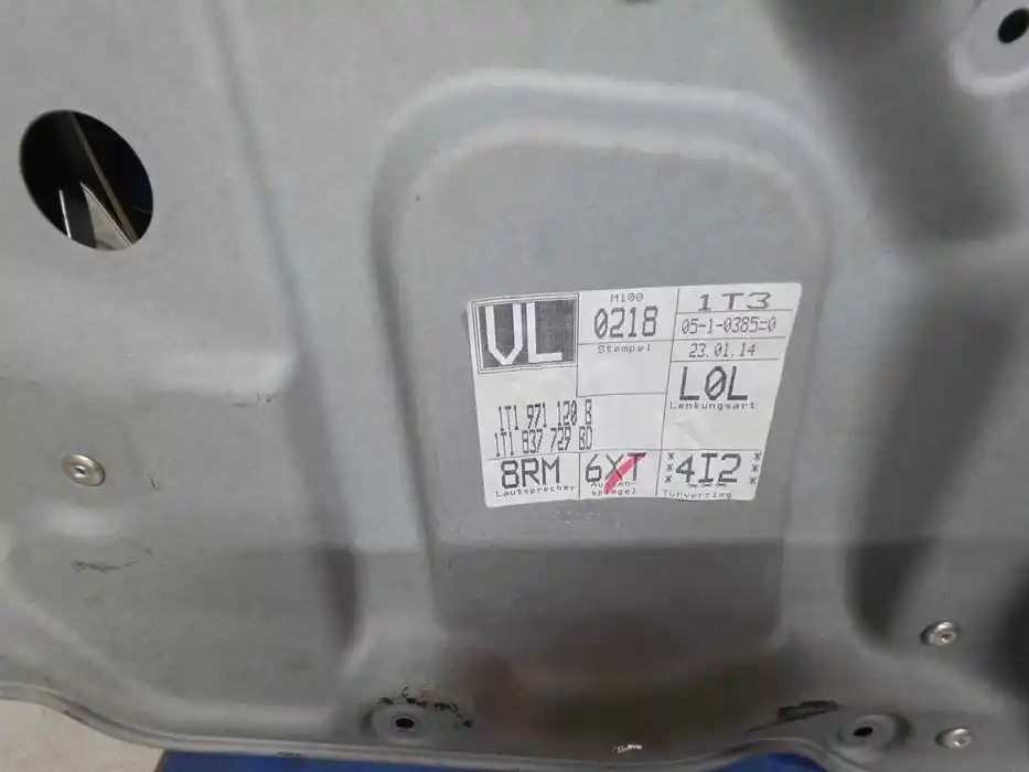 Mechanizm Podnoszenia Szyby Lewy Przód Vw Touran I 1T1.837.729.BD
