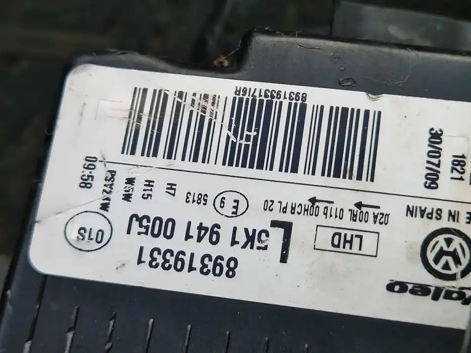 Lampa Lewy Przód VW GOLF VI 5K1.941.005.J