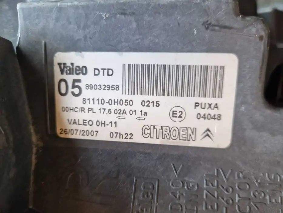 Lampa Prawy Przód CITROEN C1 890.329.58
