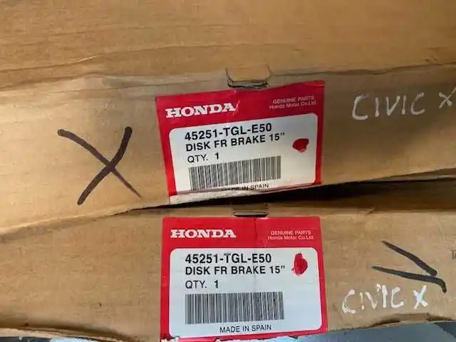 HONDA Civic X 2017 1.5 1.0  Tarcze Hamulcowe Przód  OEM    różne
