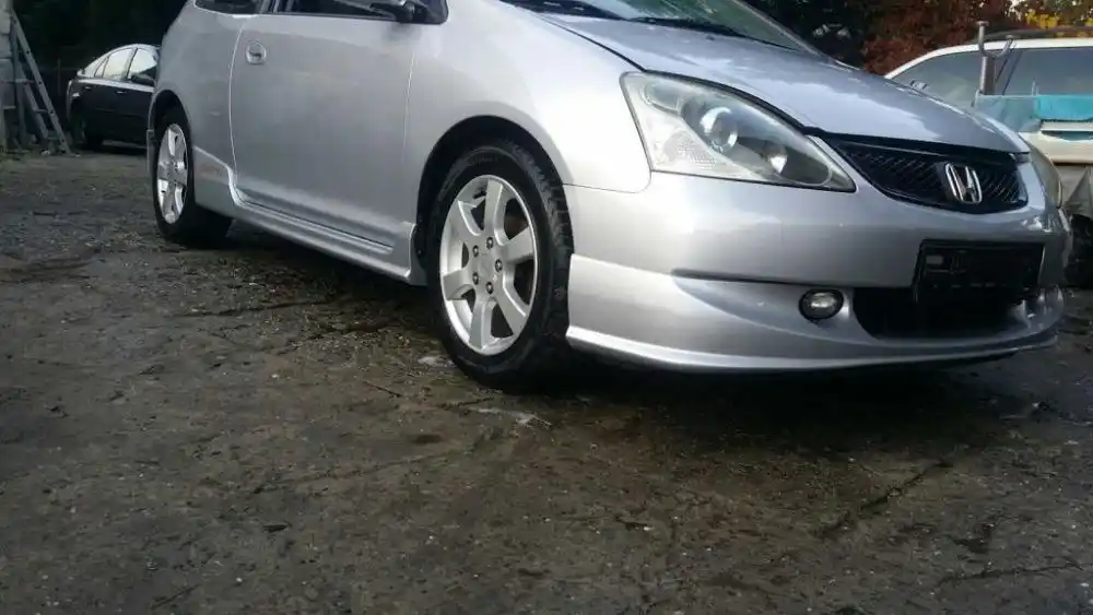 Honda Civic VII nh623m 3D 2001- Drzwi Prawe srebrne