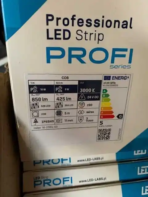 LED Taśma PROFI 3y 24 V 1400 LED COB  2640 10nw ra90 hs  3000 K