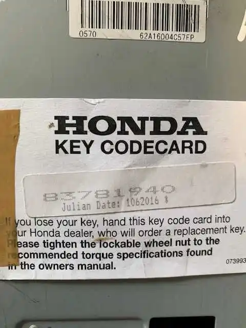Honda Civic IX Radio Conect navi z kodem