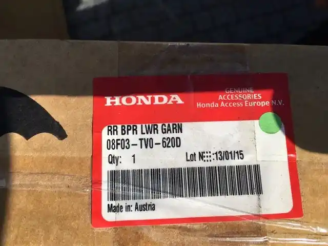 Honda Civic IX Lift  2015- Dokładki Zderzaka Akcess Oem Tył NOWE