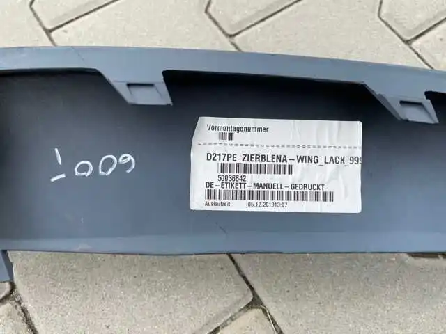 Mercedes S Klasa AMG w222- Spoiler Zderzaka Nowy