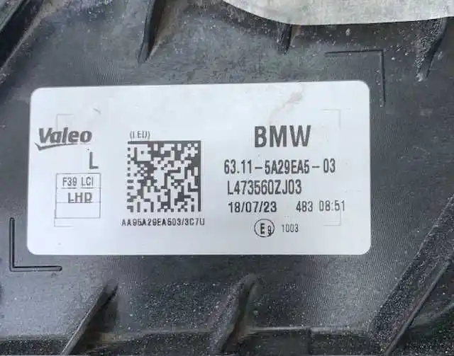BMW X2 F39 Lift Lampa Przednia Lewa Full Led
