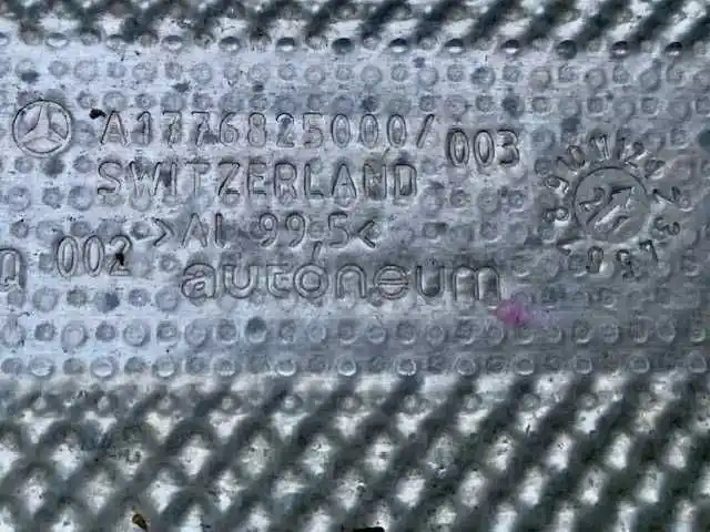 Mercedes A klasa  w177- Osłona Termiczna Tłumika