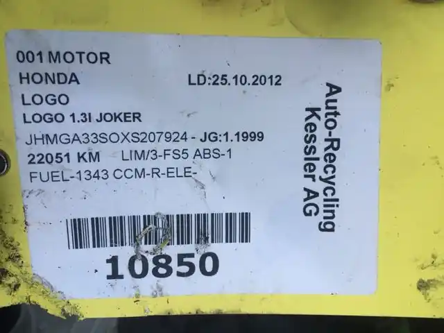 Honda Logo 1.3 Rocznik 1996- Silnik  Niski Przebieg