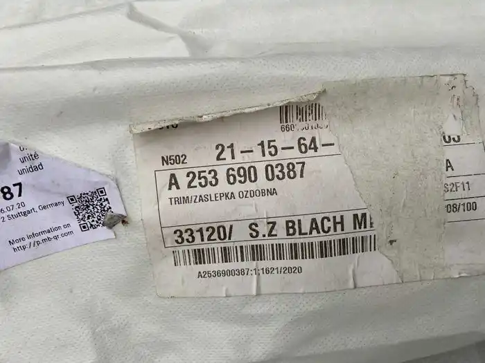 Mercedes GLC X253 Listwa Słupka Lewy Tył