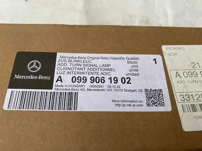 Mercedes A Klasa W177 Kierunkowskaz Lusterka Lewego