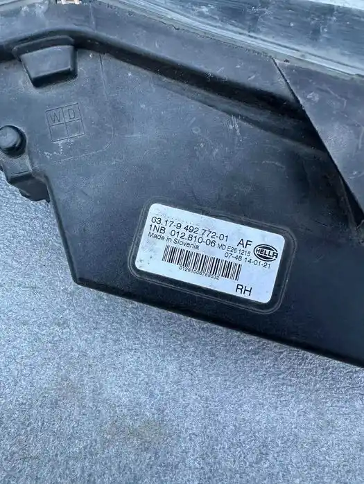 BMW G01 G02 Halogen Lampa Przeciwmgielna Prawa