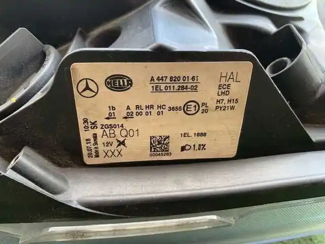 Mercedes Vito W447 Lampa Prawa