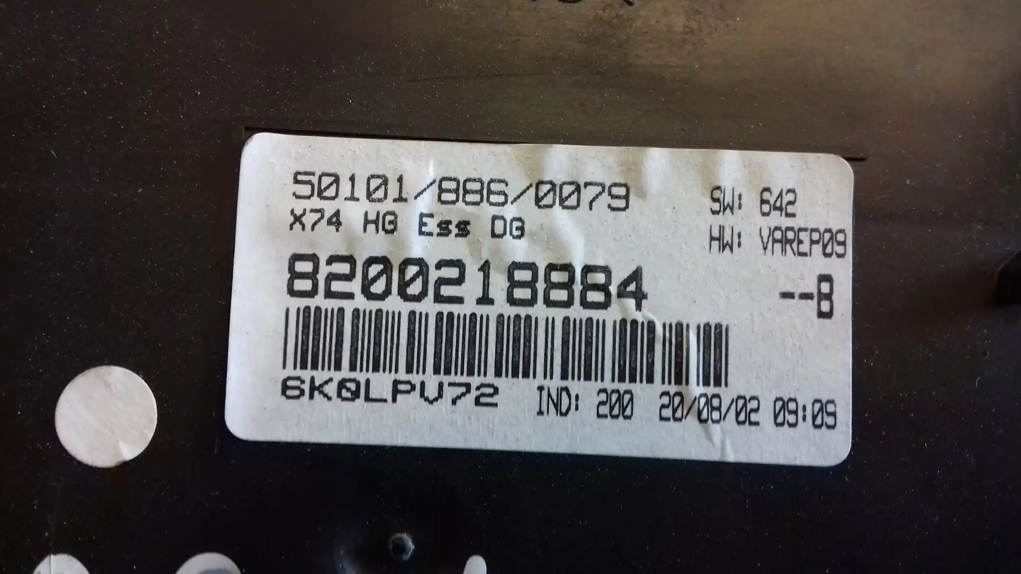 LICZNIK ZEGARY 8200218884 RENAULT LAGUNA II 2 2.0 IDE 01-