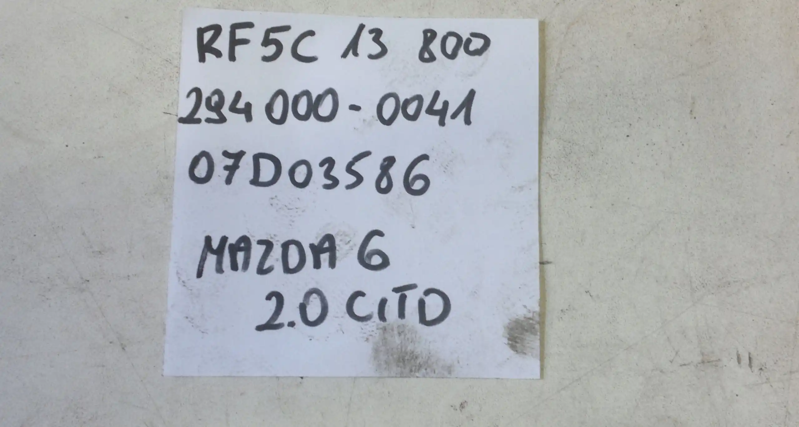 POMPA WTRYSKOWA 2940000041 MAZDA 6 GG GY 2.0 CITD