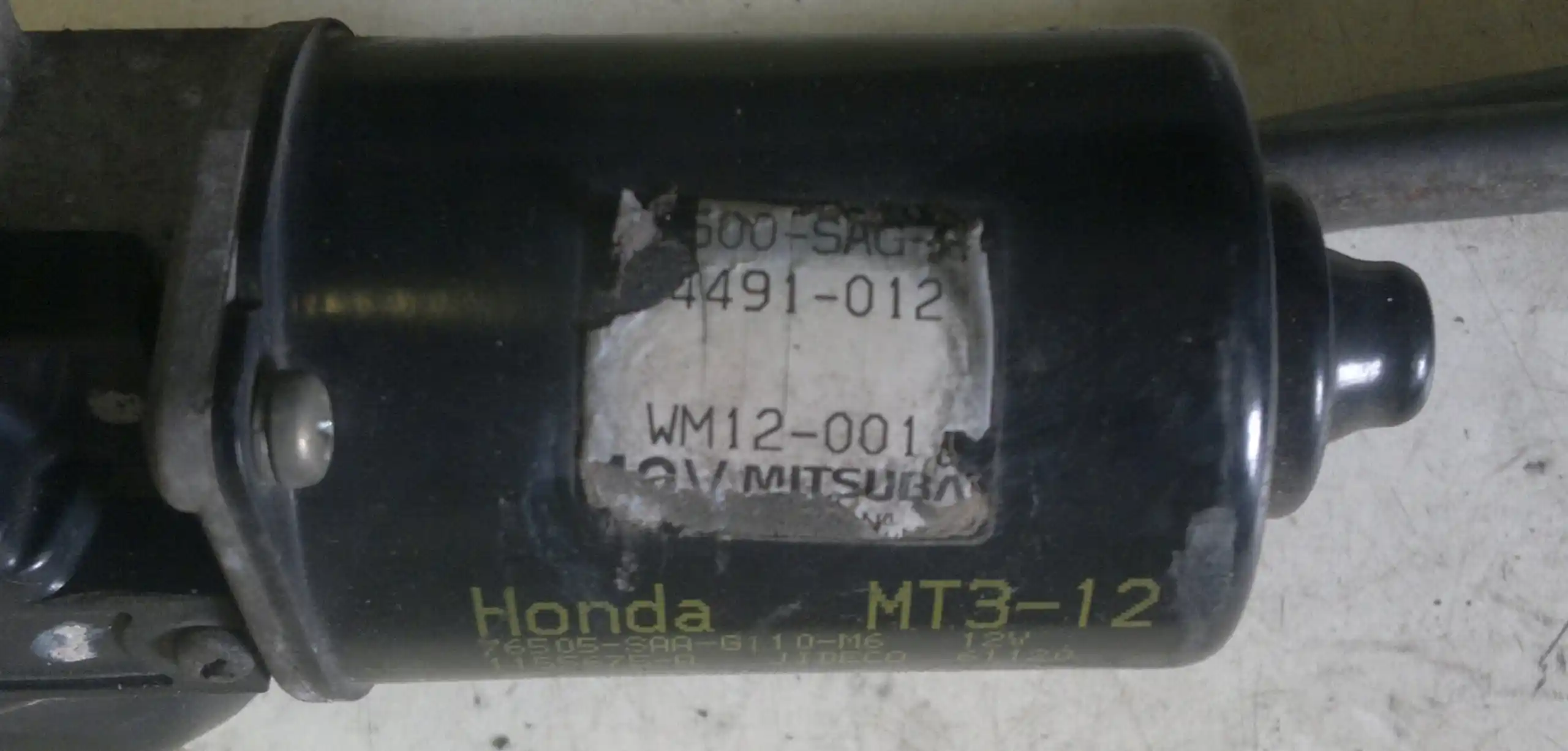 MECHANIZM SILNICZEK WYCIERACZEK HONDA JAZZ 02-08