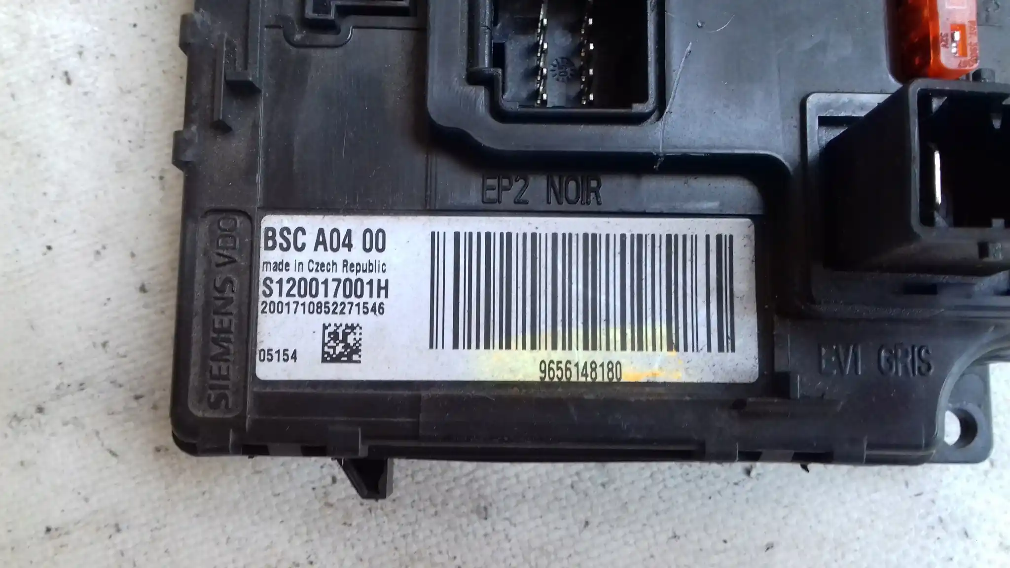 MODUŁ SKRZYNKA BSC 9656148180 S120017001H PEUGEOT 407 1.6 HDI 04-