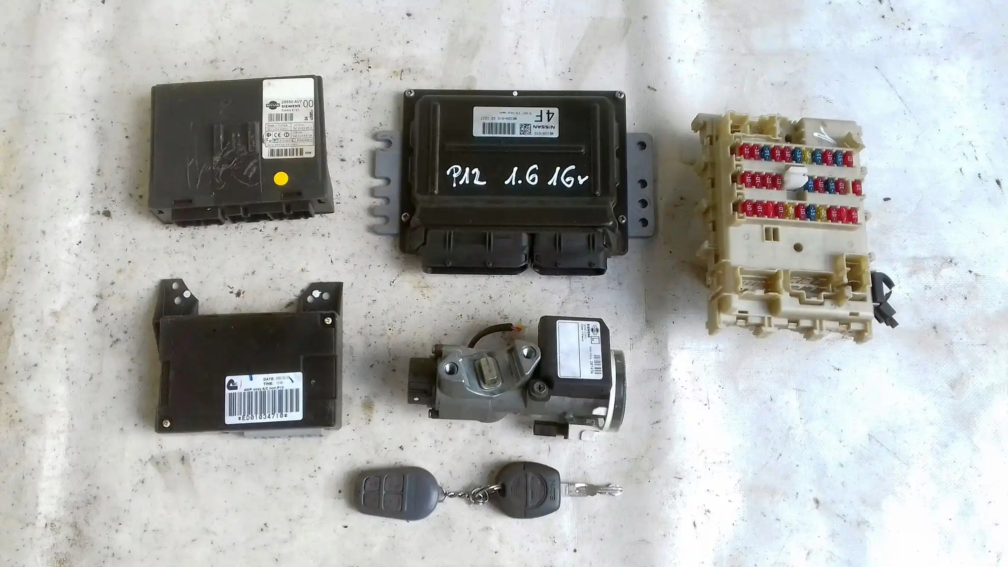 KOMPUTER MEC30010 C21Z27 ZESTAW IMMO NISSAN PRIMERA P12 1.6 16V 02-