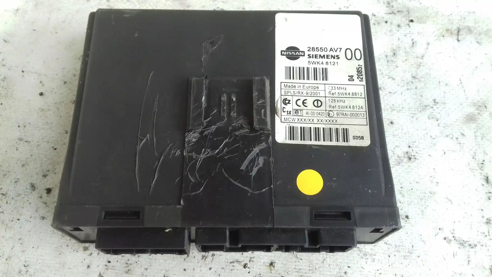 KOMPUTER MEC30010 C21Z27 ZESTAW IMMO NISSAN PRIMERA P12 1.6 16V 02-