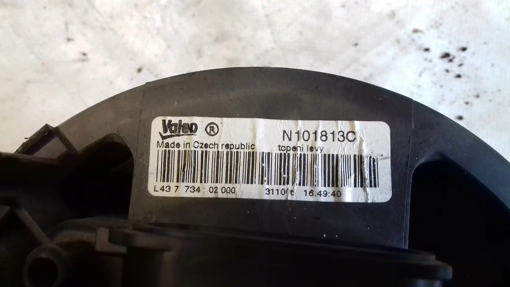 WENTYLATOR KABINOWY DMUCHAWA N101813C PEUGEOT 107 CITROEN C1 05-12