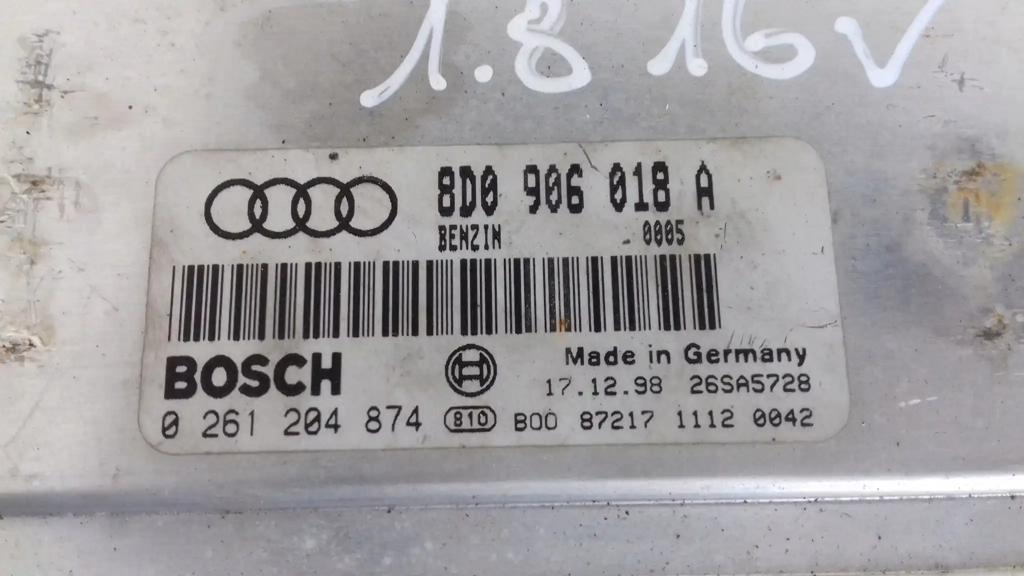 KOMPUTER 0261204874 8D0906018A ZESTAW IMMO AUDI A6 C5 1.8 97-