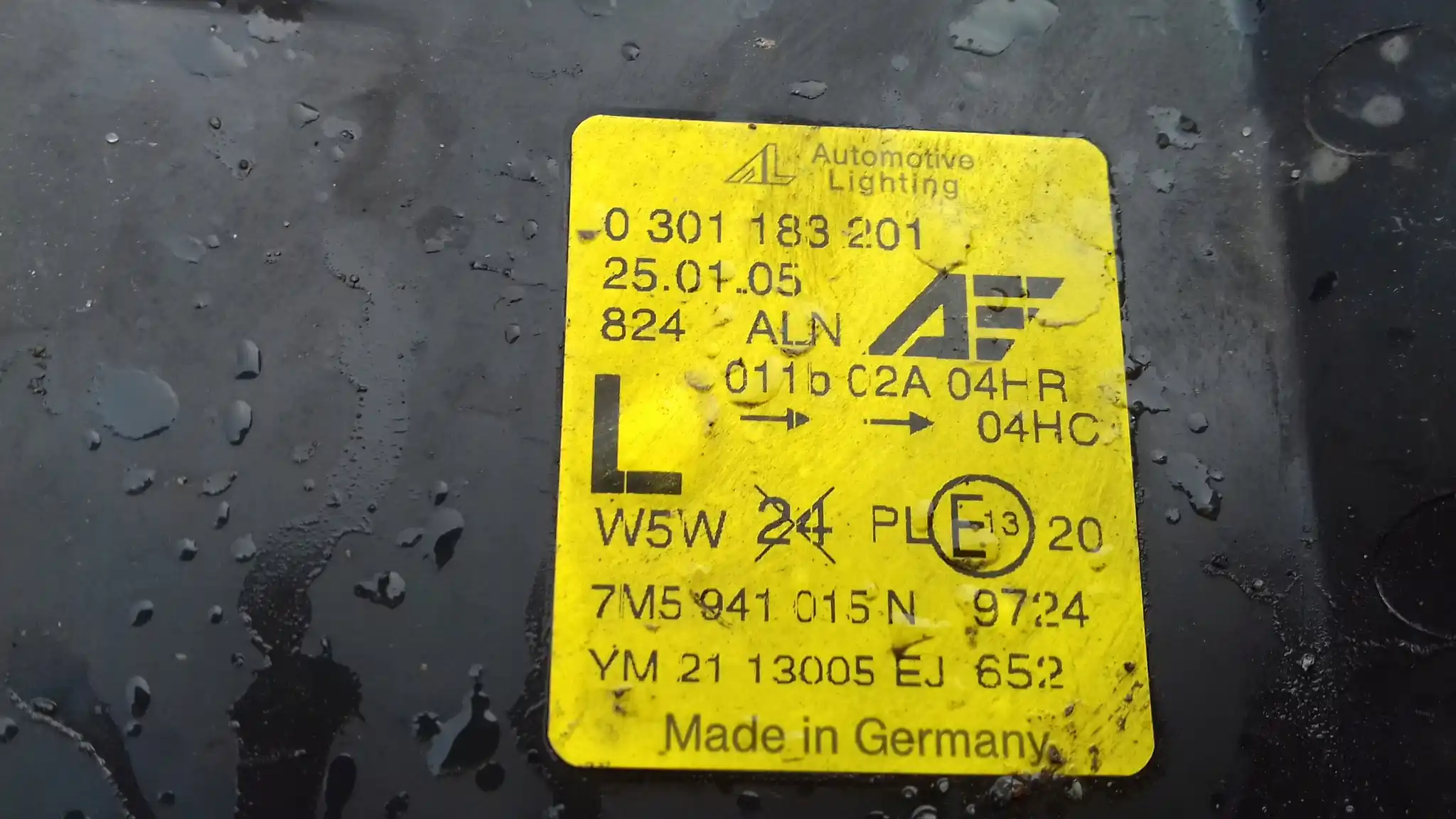 LAMPA LEWY PRZÓD PRZEDNIA 0301183201 FORD GALAXY MK1 LIFT MK2 00-