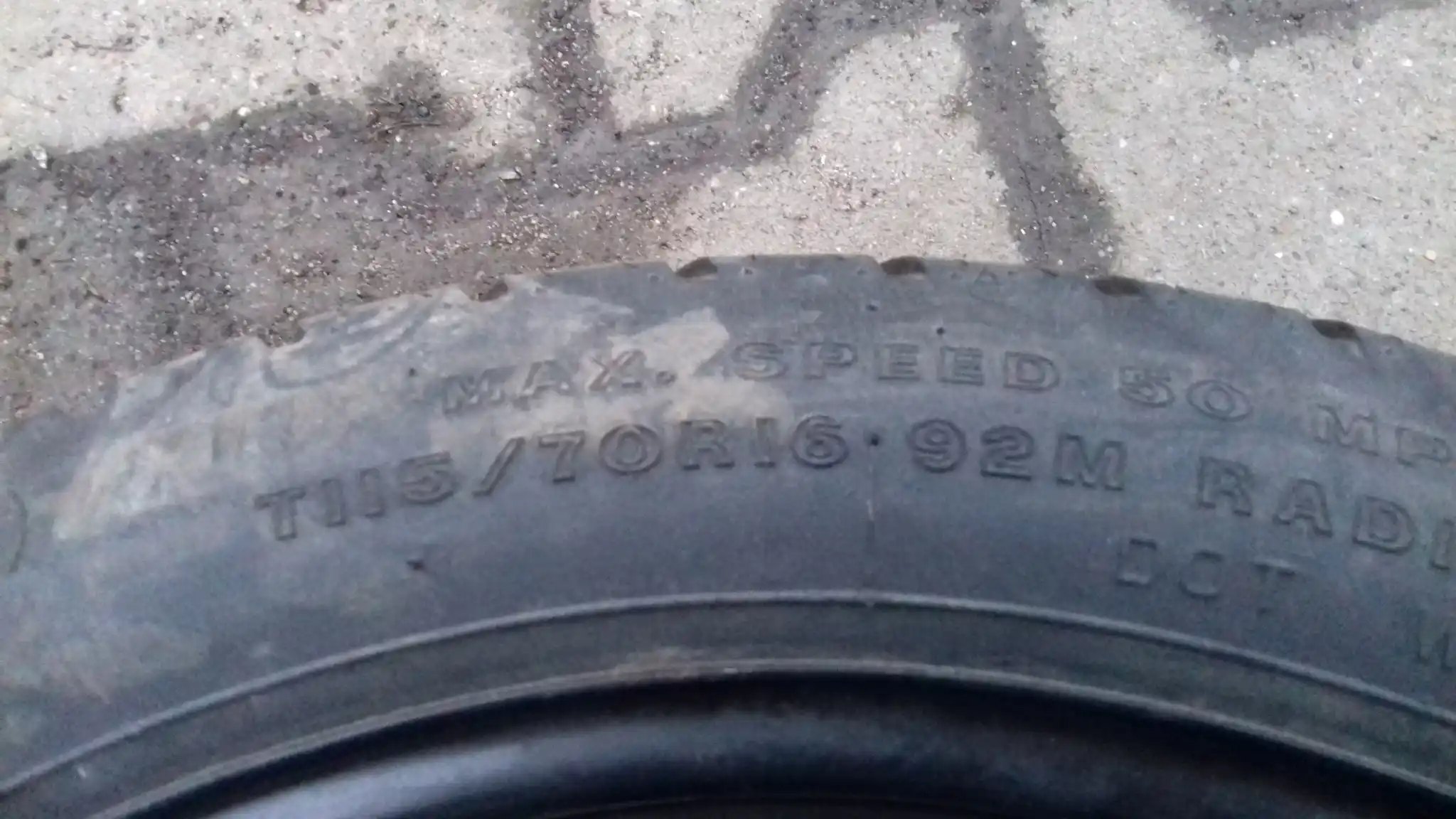 KOŁO DOJAZDOWE OPEL 5x110 ET41 16'' FIRESTONE T115 70R16''