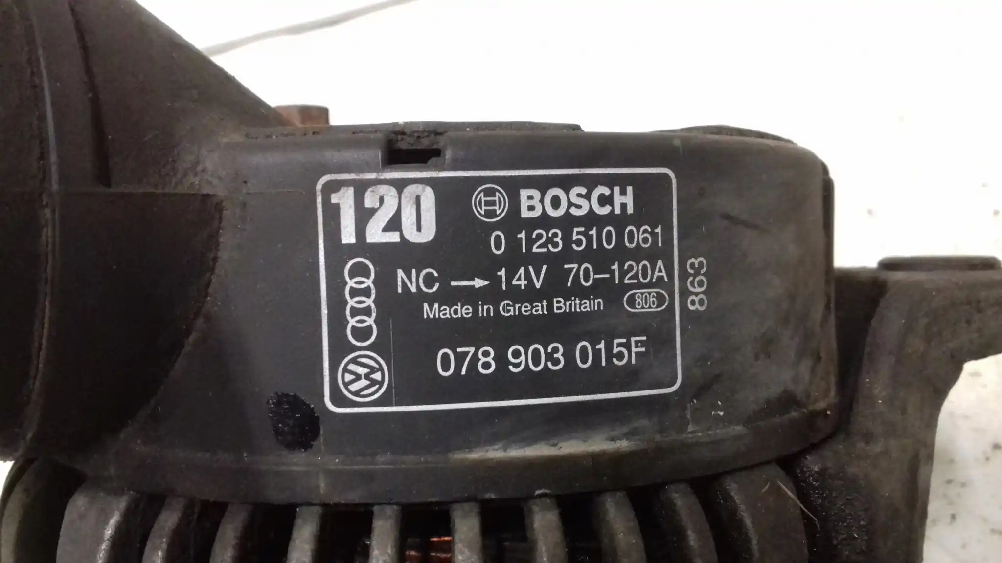 ALTERNATOR 078903015F 0123510061 VW PASSAT B5 AUDI A6 C5 2.8 V6 97-
