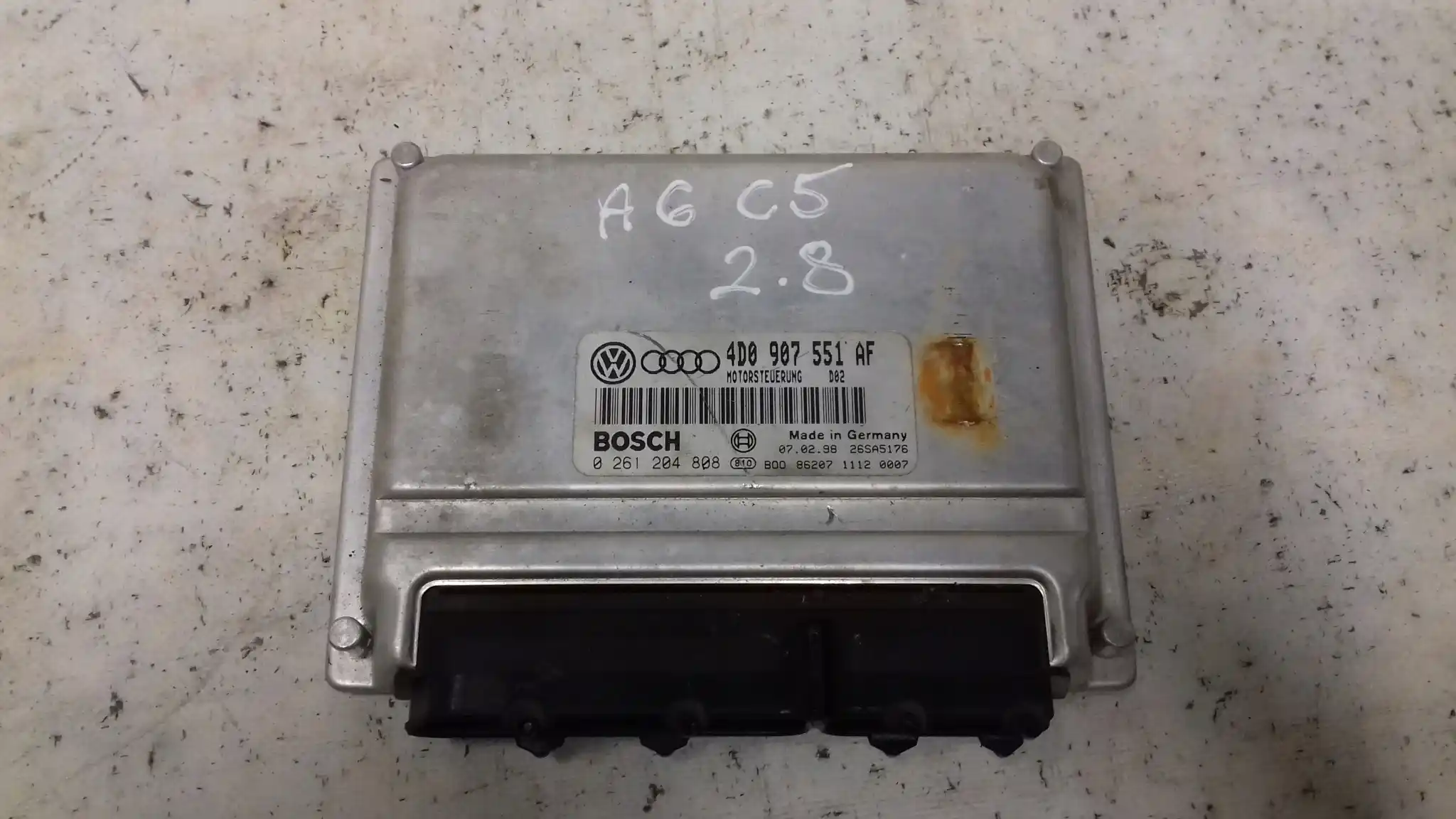 KOMPUTER STEROWNIK SILNIKA 4D0907551AF 0261204808 AUDI A6 C5 2.8 V6 97-