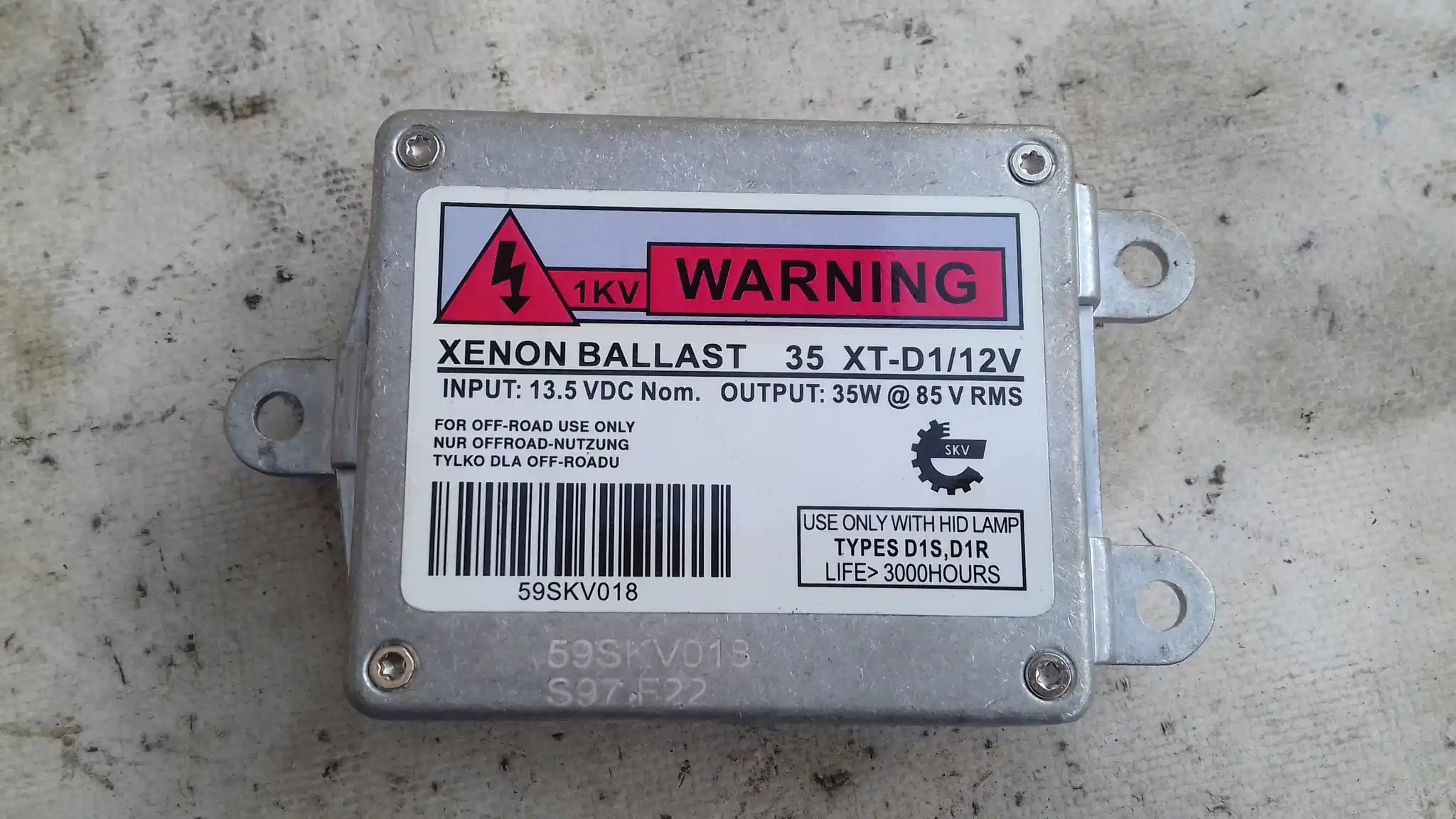 PRZETWORNICA XENON 59SKV018 SKODA OCTAVIA II 2 04-