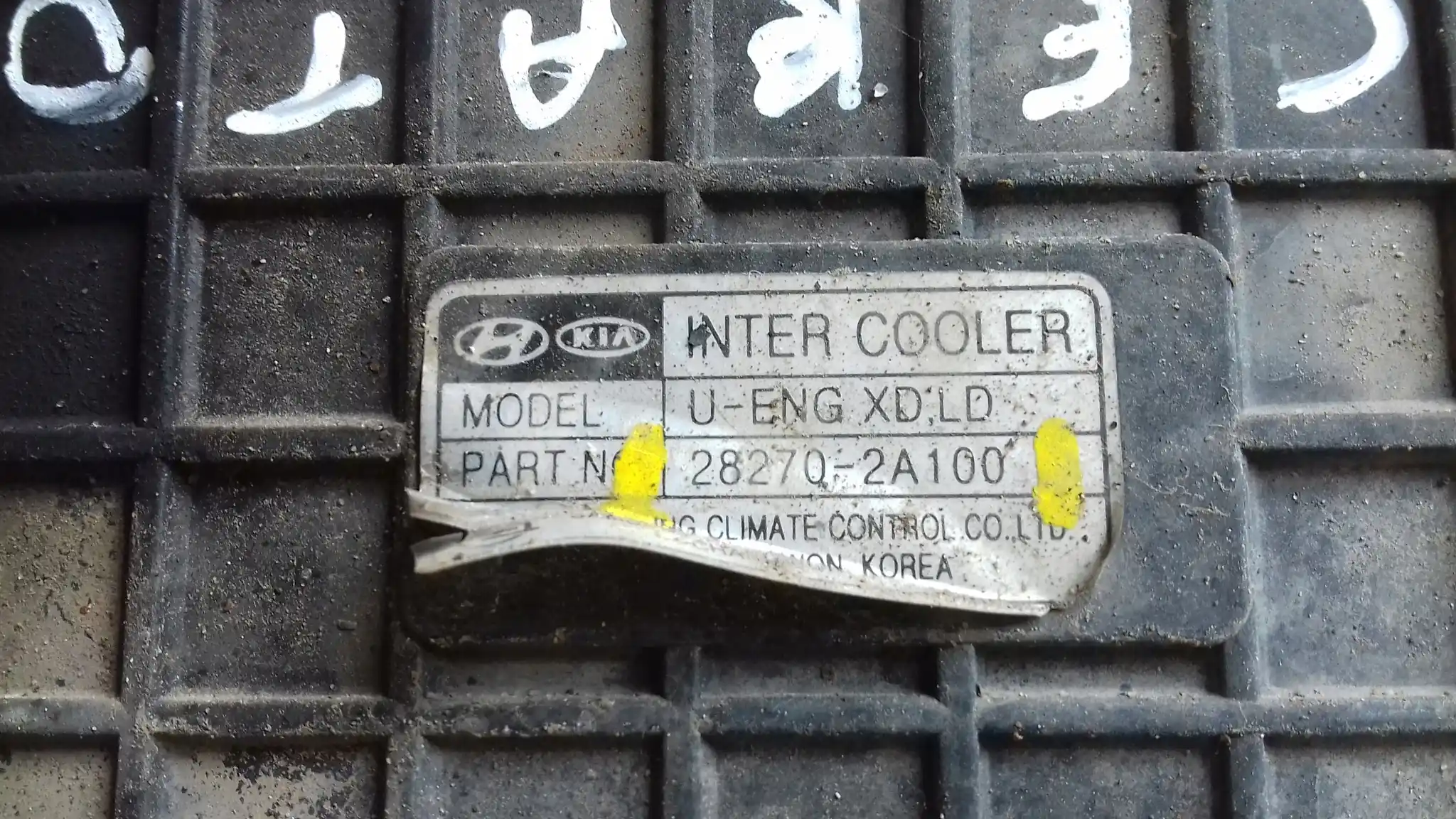 INTERCOOLER CHŁODNICA 282702A100 KIA CERATO I 1.5 CRDI 03-08