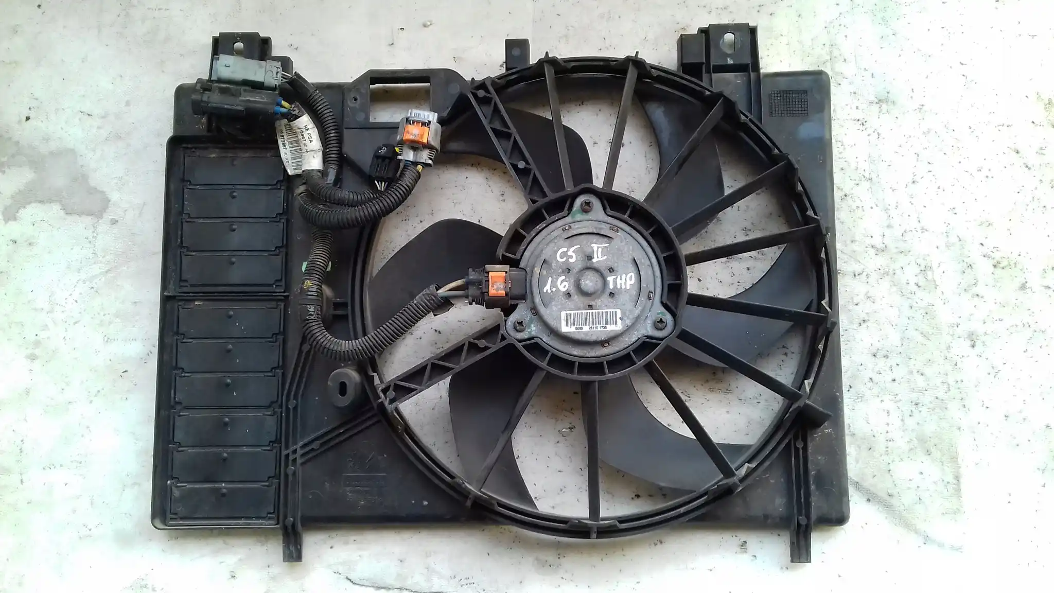 WENTYLATOR CHŁODNICY 9687359380 CITROEN C5 III X7 1.6 THP 07-