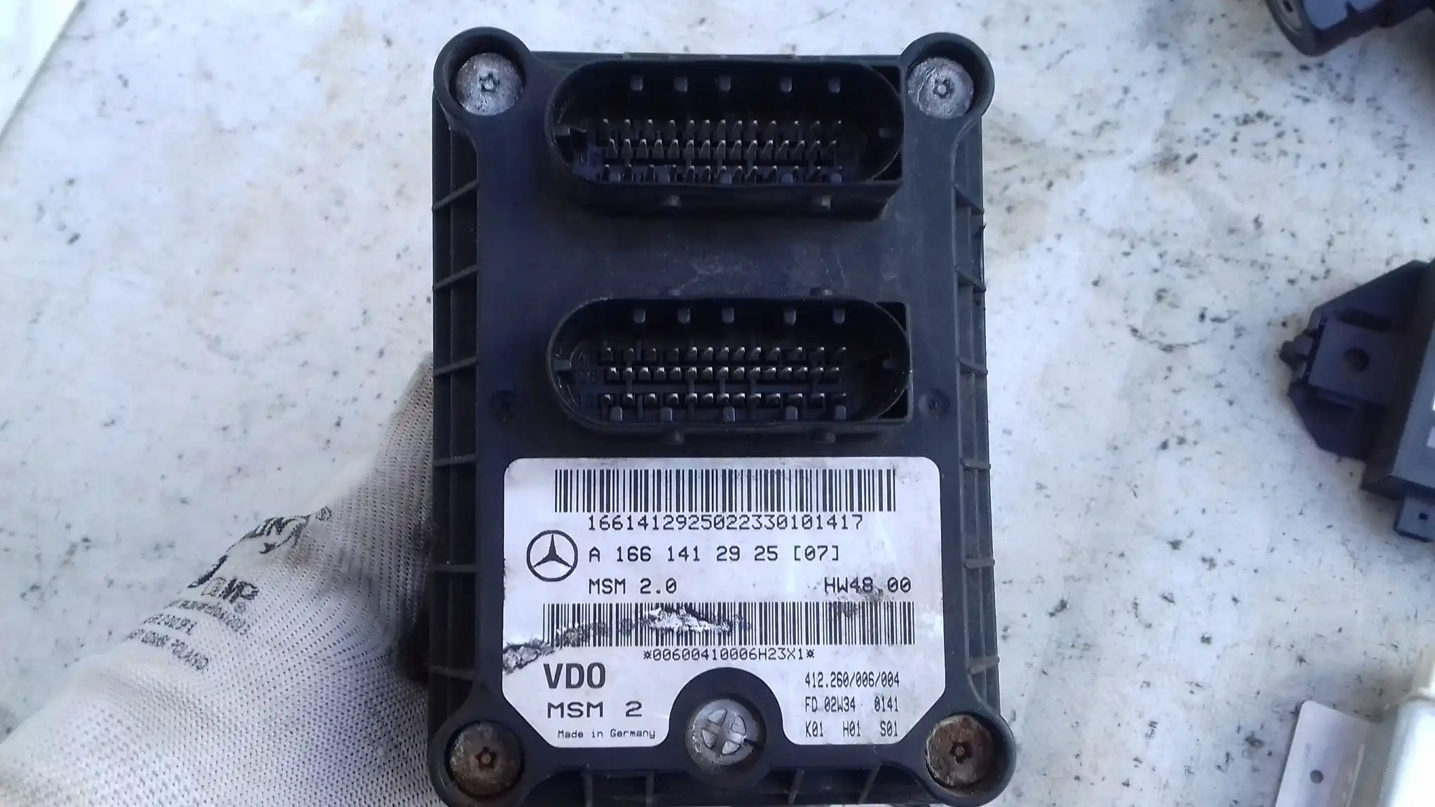 KOMPUTER A1661412925 ZESTAW IMMO MERCEDES VANEO W414 1.9 01-05