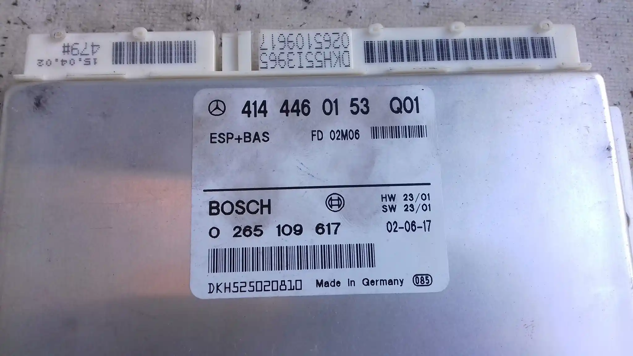 KOMPUTER A1661412925 ZESTAW IMMO MERCEDES VANEO W414 1.9 01-05